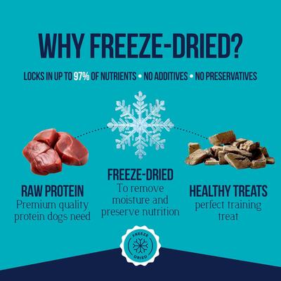 Show full view: Stewart Beef Liver Single Ingredient Freeze-Dried Dog Treats, 16-oz pouch slide 5 of 11