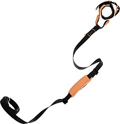 Gooby Wristband Surfer Dog Leash with Traffic Handle, Atlanta Peach, 6-ft