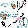 Show in main carousel: Gooby Wristband Surfer Dog Leash with Traffic Handle, Black, 6-ft slide 4 of 4