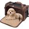 Show in main carousel: EliteField Deluxe Soft-Sided Airline-Approved Dog & Cat Carrier Bag, Brown, 18-in slide 1 of 9