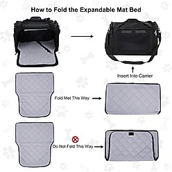 EliteField Deluxe Soft-Sided Airline-Approved Dog & Cat Carrier Bag, Black, 20-in slide 2 of 7