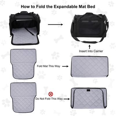Show full view: EliteField Deluxe Soft-Sided Airline-Approved Dog & Cat Carrier Bag, Black, 20-in slide 7 of 8