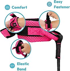 Gooby Mesh Hands-Free Wrist Band Dog Leash, Lime, Regular: 6-ft long, 3/4-in wide slide 2 of 4