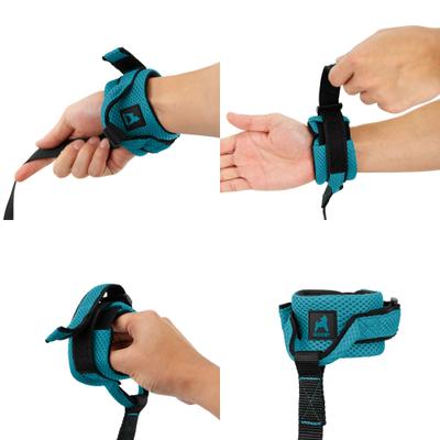 Show full view: Gooby Mesh Hands-Free Wrist Band Dog Leash, Turquoise, Regular: 6-ft long, 1.5-in wide slide 2 of 4