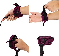 Gooby Mesh Hands-Free Wrist Band Dog Leash, Purple, Regular: 6-ft long, 3/4-in wide slide 2 of 4