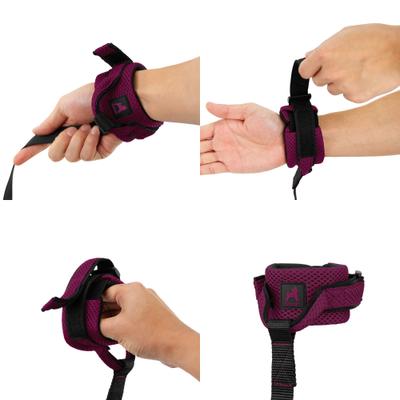 Show full view: Gooby Mesh Hands-Free Wrist Band Dog Leash, Purple, Regular: 6-ft long, 1.5-in wide slide 2 of 4