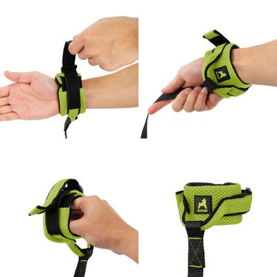 Show full view: Gooby Mesh Hands-Free Wrist Band Dog Leash, Green, Regular: 6-ft long, 3/4-in wide slide 2 of 4