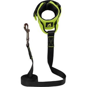 Gooby Mesh Hands-Free Wrist Band Dog Leash, Green, Regular: 6-ft long, 3/4-in wide