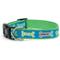 Show in main carousel: The Worthy Dog Preppy Bones Dog Collar, Blue, Large: 14 to 20-in neck, 1-in wide slide 2 of 5