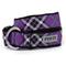 Show in main carousel: The Worthy Dog Bias Plaid Dog Collar, Purple, Medium: 11 to 17-in neck, 1-in wide slide 1 of 2