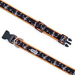 The Worthy Dog BOOS! Dog Collar, Black, X-Large: 17 to 23-in neck, 1-in wide slide 2 of 5