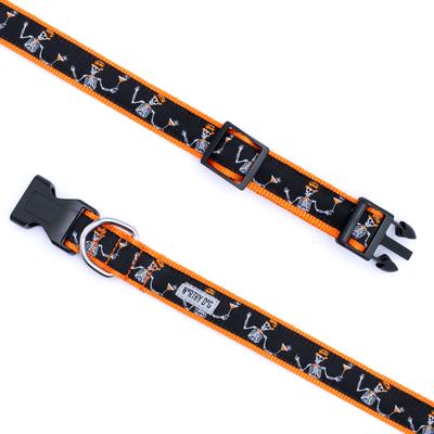 Show full view: The Worthy Dog BOOS! Dog Collar, Black, Medium: 11 to 17-in neck, 1-in wide slide 5 of 6