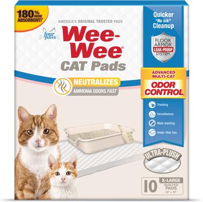 Show full view: Wee-Wee Four Paws Cat Pee Pads 28 x 30-in, 10 count slide 8 of 9