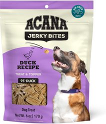 ACANA Jerky Bites Duck Flavor Grain-Free High-Protein Dog Treats, 6-oz bag