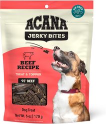 ACANA Jerky Bites Red Meat Flavor Grain-Free High-Protein Dog Treats, 6-oz bag