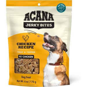 ACANA Jerky Bites Poultry Flavor Grain-Free High-Protein Jerky Dog Treats, 6-oz bag