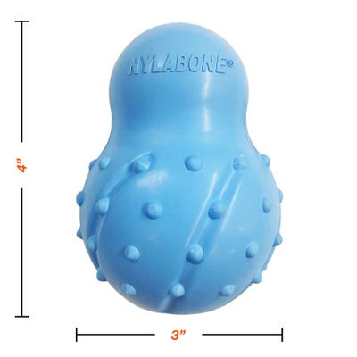 Show full view: Nylabone Strong Rubber Stuffable Cone Treat Bacon Tough Dog Chew Toy, Blue, Large slide 7 of 10