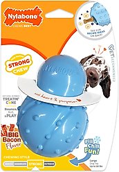 Nylabone Strong Rubber Stuffable Cone Treat Bacon Tough Dog Chew Toy, Blue, Large