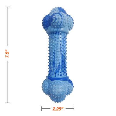Show full view: Nylabone Strong Double Action Bone Peanut Butter Tough Dog Chew Toy, Large slide 6 of 10