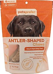 Pets Prefer Antler-Shaped Poultry All-Lifestages Dog Chews, 8 count slide 1 of 2
