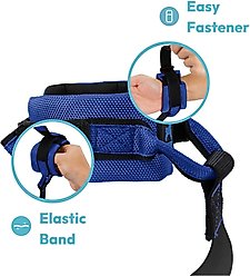 Gooby Easy Fit Wrist Band Neoprene Running Dog Leash, 6-ft long, 3/4-in wide, Red slide 2 of 4