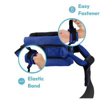 Show full view: Gooby Easy Fit Wrist Band Neoprene Running Dog Leash, 6-ft long, 1.5-in wide, Hot-Pink slide 4 of 4