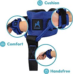Gooby Easy Fit Wrist Band Neoprene Running Dog Leash, 6-ft long, 3/4-in wide, Orange slide 2 of 4