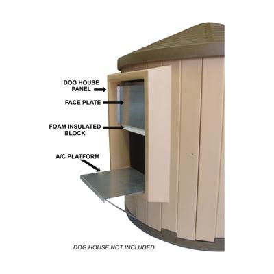 Show full view: Dog Palace Pro Series CRB Palace A/C Adapter Panel, Tan, Large slide 2 of 3