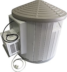 Dog Palace Pro Series CRB Palace A/C Adapter Panel, Grey, Large