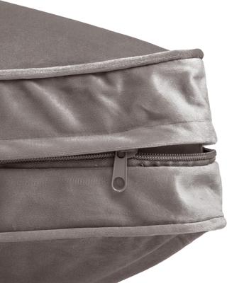 Show full view: Sherry Kline Pet Collection Velvet Reversible & Cord Dog Bed, Grey, 30 x 42 x 4-in slide 4 of 6