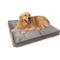Show in main carousel: Sherry Kline Pet Collection Velvet Reversible & Cord Dog Bed, Grey, 30 x 42 x 4-in slide 3 of 6