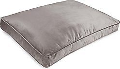 Sherry Kline Pet Collection Velvet Reversible & Cord Dog Bed, Grey, 30 x 42 x 4-in