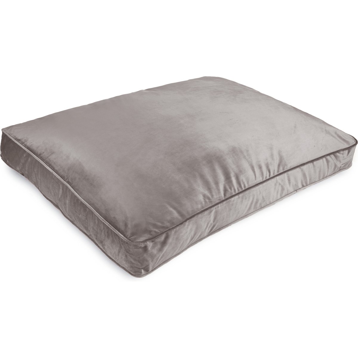 Sherry Kline Pet Collection Velvet Reversible & Cord Dog Bed, Grey, 30 x 42 x 4-in