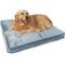 Show in main carousel: Sherry Kline Pet Collection Velvet Reversible & Cord Dog Bed, Blue, 26 x 36 x 4-in slide 2 of 4