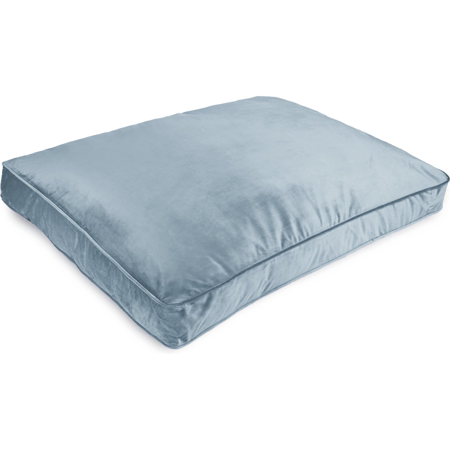 Sherry Kline Pet Collection Velvet Reversible & Cord Dog Bed, Blue, 30 x 42 x 4-in