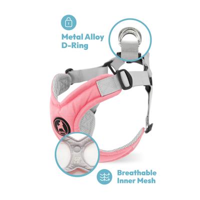 Show full view: Gooby Memory Foam Step In Dog Harness, Yellow, Large: 19 to 23.5-in chest slide 4 of 6