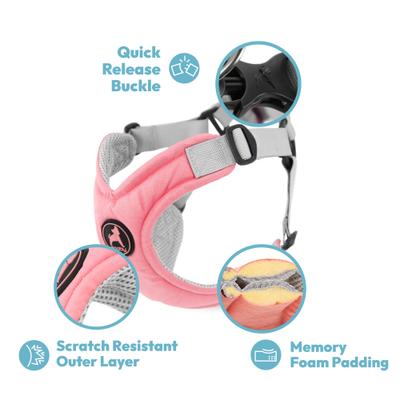 Show full view: Gooby Memory Foam Step In Dog Harness, Yellow, Large: 19 to 23.5-in chest slide 3 of 6