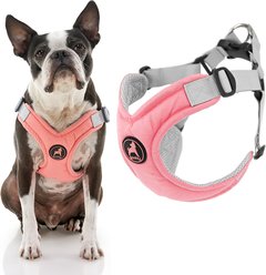 Gooby Memory Foam Step In Dog Harness, Pink, Large: 19 to 23.5-in chest
