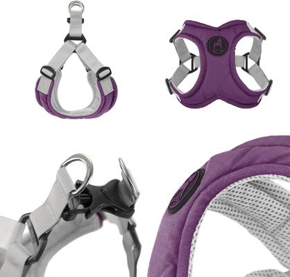 Show full view: Gooby Memory Foam Step In Dog Harness, Purple, Large: 19 to 23.5-in chest slide 3 of 7