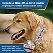 Show in main carousel: GoTags Nylon Personalized Reflective Nylon Dog Collar, Light Gray, Medium: 14 to 20.5-in neck, 3/4-in wide slide 2 of 7
