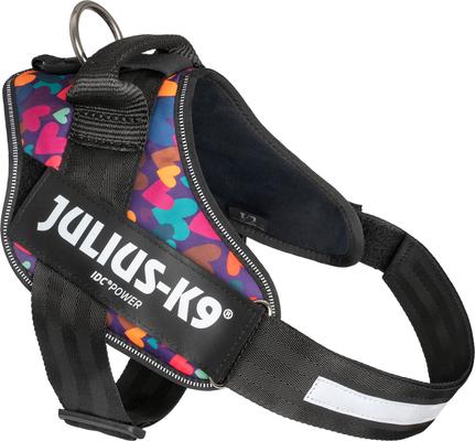 Show full view: Julius-K9 IDC Power Dog Harness, Mixed Hearts, Large slide 4 of 5