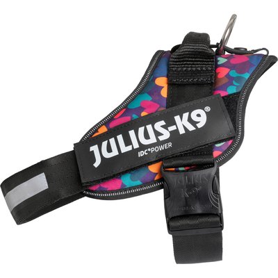 Julius-K9 Julius-K9 IDC Power Dog Harness, Mixed Hearts, Large