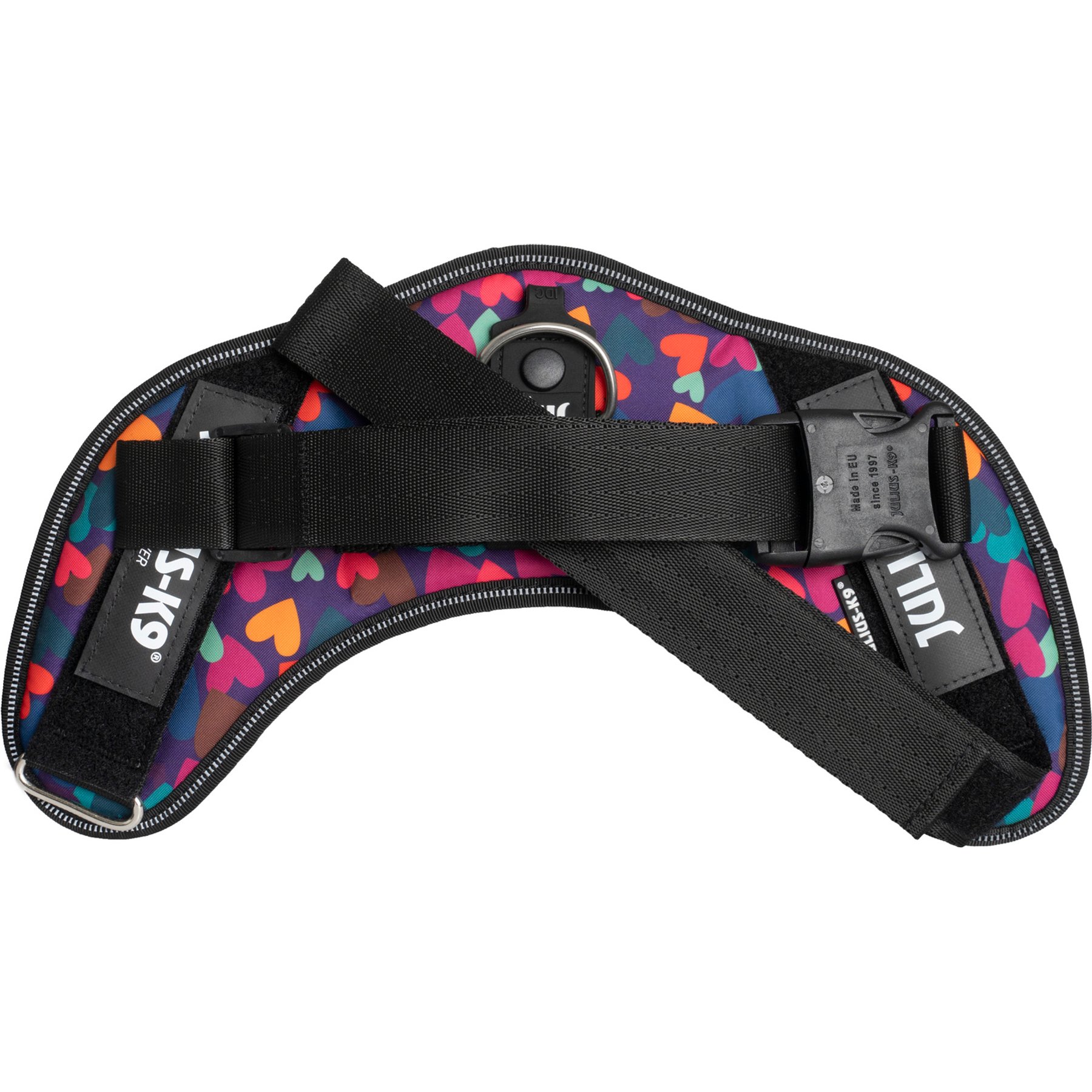 Julius-K9 IDC Power Dog Harness, Mixed Hearts, Medium