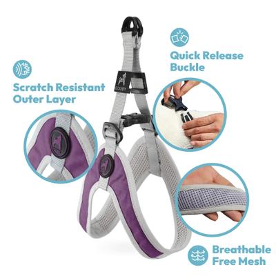 Show full view: Gooby Simple Step In III Dog Harness, Green, Large: 18.5 to 23.75-in chest slide 4 of 7