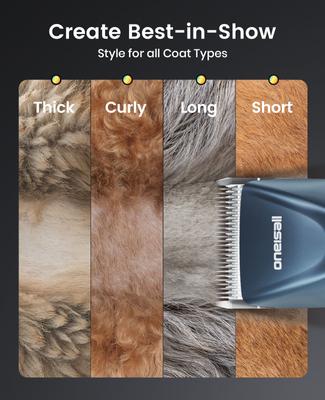 Show full view: OneIsAll Cordless Professional Dog Grooming Clippers slide 8 of 12