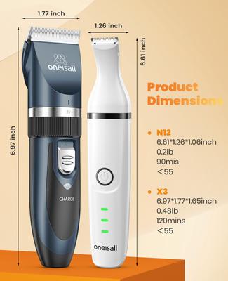 Show full view: OneIsAll Dog Clippers & Dog Paw Trimmer Kit slide 8 of 11