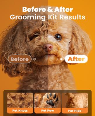 Show full view: OneIsAll Dog Clippers & Dog Paw Trimmer Kit slide 9 of 11