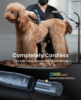 Show full view: OneIsAll Cordless Professional Dog Grooming Clippers slide 3 of 12
