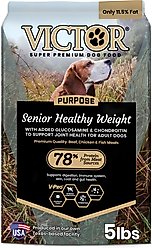 VICTOR Senior Healthy Weight Joint Support Low Fat Gluten-Free Dry Dog Food, 5-lb bag