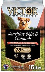 VICTOR Sensitive Skin & Stomach Salmon Meal & Brown Rice Recipe Dry Dog Food, 15-lb bag